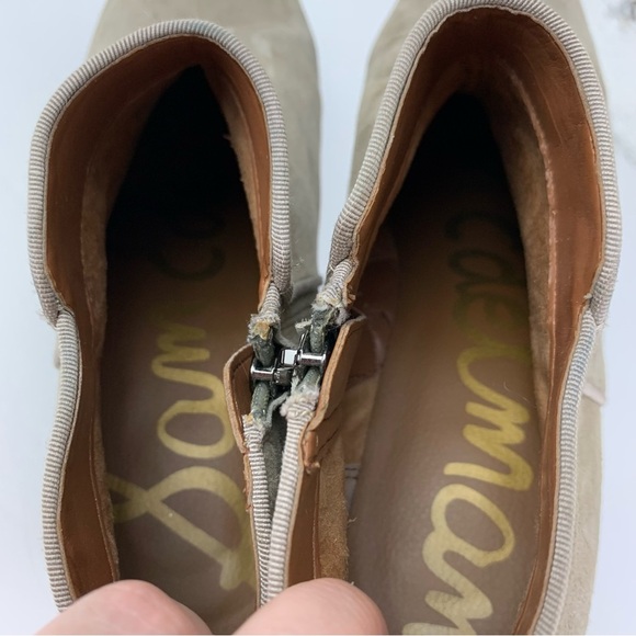 Sam Edelman Petty Grey Suede Booties 9.5 - Picture 12 of 13